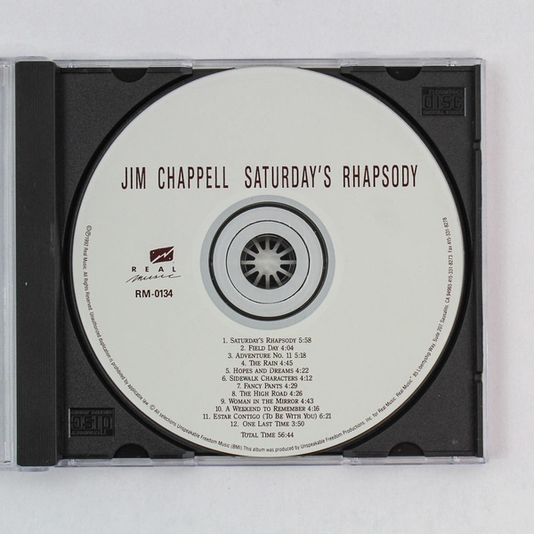 Jim Chappell Saturday's Rhapsody CD 1992 Real Music Acceptable Condition