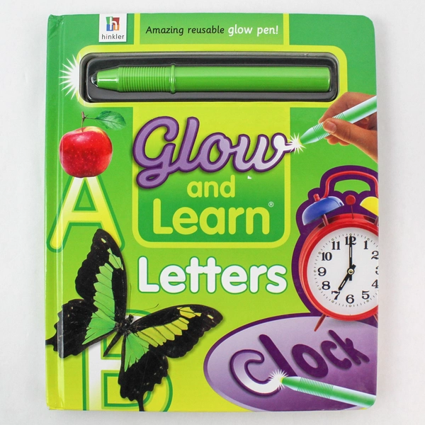 Glow and Learn Letters Board Book with Glow Pen by Hinkler Studios 2010