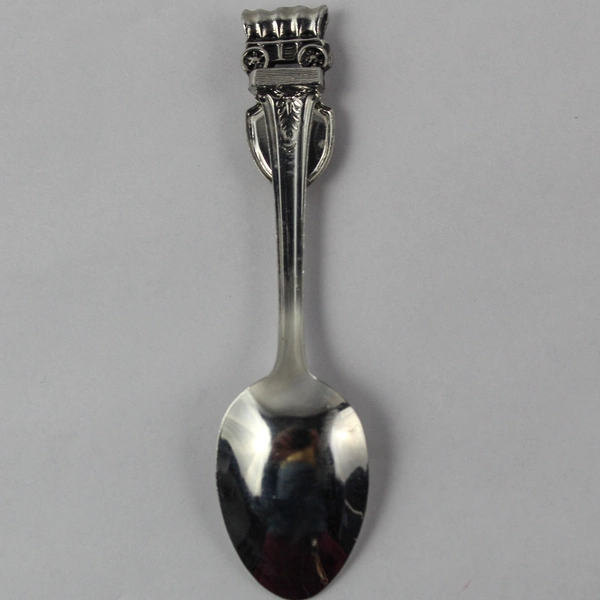 Oregon Trail Pewter Souvenir Spoon Covered Wagon Engraved Collectible 4.25"