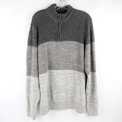 Great Northwest Gray Color Block 1/4-Zip Sweater Men's Size XL