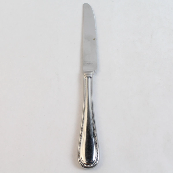 Lot of 5 Reed & Barton Elegant Bead Flatware Dinner Knives Stainless Steel