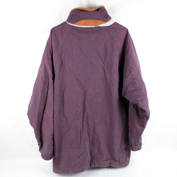 Vintage JLC Purple Green Full Zip Up Jacket 100% Cotton Women's Sz M