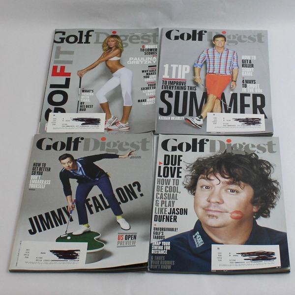 Lot Of 4 Golf Digest Magazines May June July August 2014