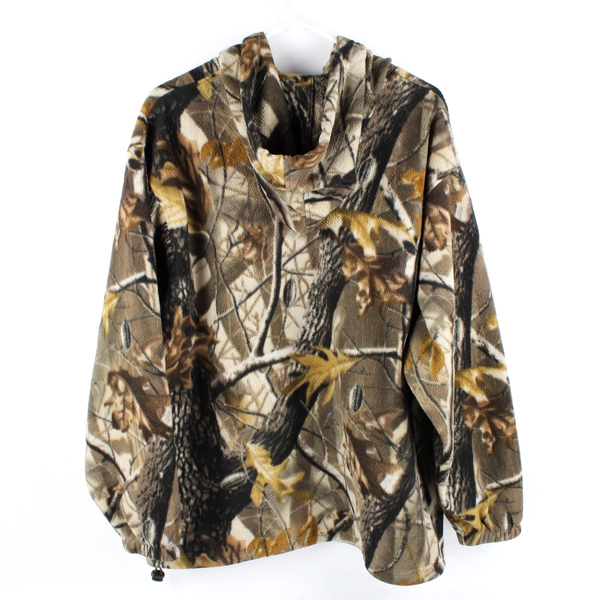 Winchester Green Camo Hooded Fleece Full Zip Up Jacket Men's Size S