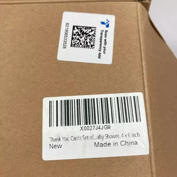 74 Brown Thank You Cards with Envelopes & Seals 4x6 Inch - Pre-owned