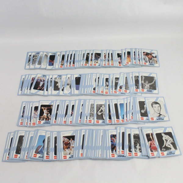 Lot of 189 Collegiate Collection 1989 Coca Cola North Carolina Basketball Cards