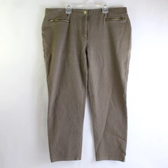 So Slimming By Chico's Brown Straight-Leg Pants Junior's Size 3
