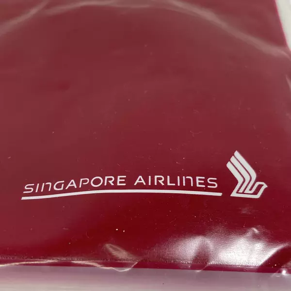 Singapore Airlines Burgundy Socks Amenity Kit - Pre-Owned, Great Condition