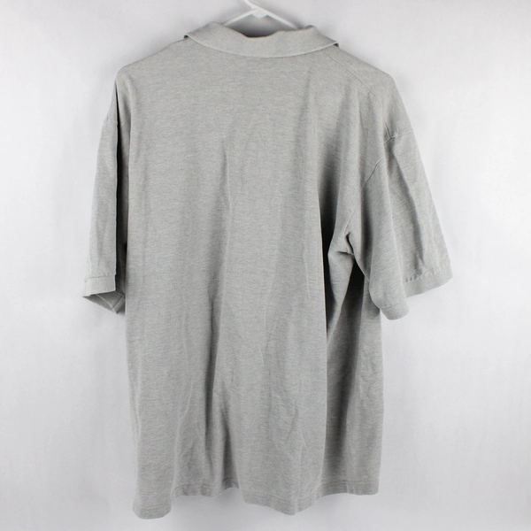 Outer Banks Solid Gray Short Sleeve Collared Polo Embroidered Men's Size XL