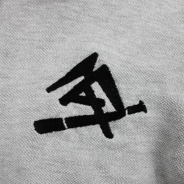 Outer Banks Solid Gray Short Sleeve Collared Polo Embroidered Men's Size XL