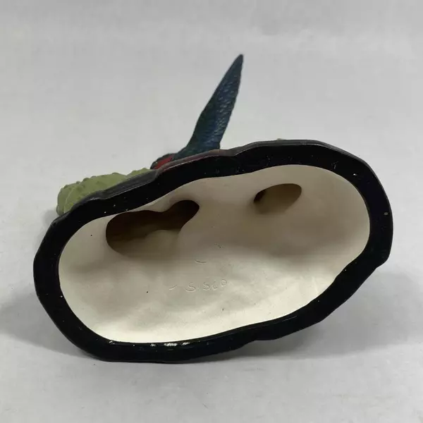 Sisco Hummingbird on Cactus Figurine 5.5" Tall - Pre-Owned with Chip
