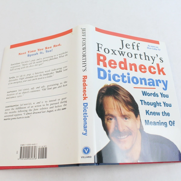 Jeff Foxworthy's Redneck Dictionary 2005 Villard Books Hardcover Dust Jacket