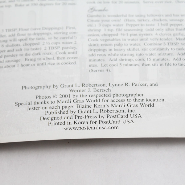 New Orleans History Picture Book Paperback Grant L. Robertson Inc. 2001