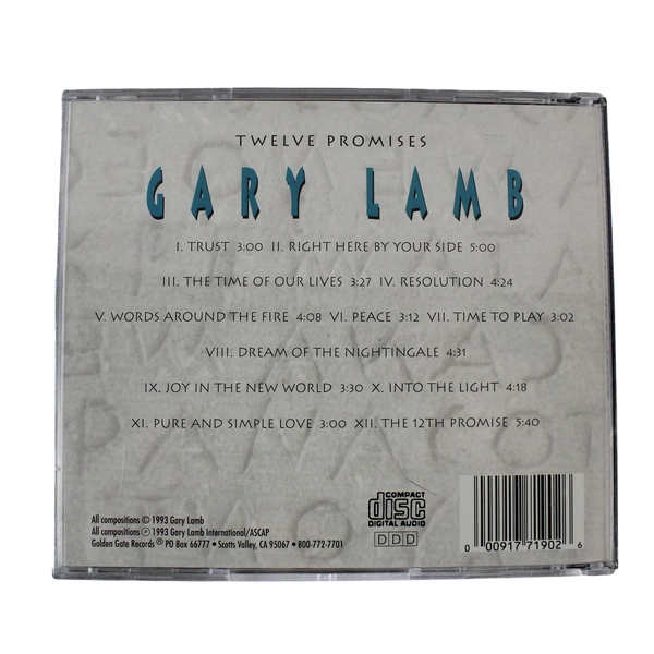Signed Gary Lamb Twelve Promises CD 1993 New Age Neo Classical - As-Is