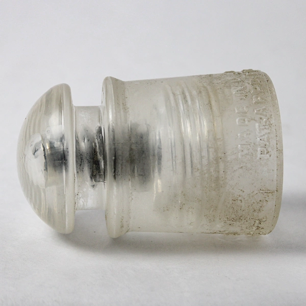 Vintage Pyrex Clear Glass Insulator JP