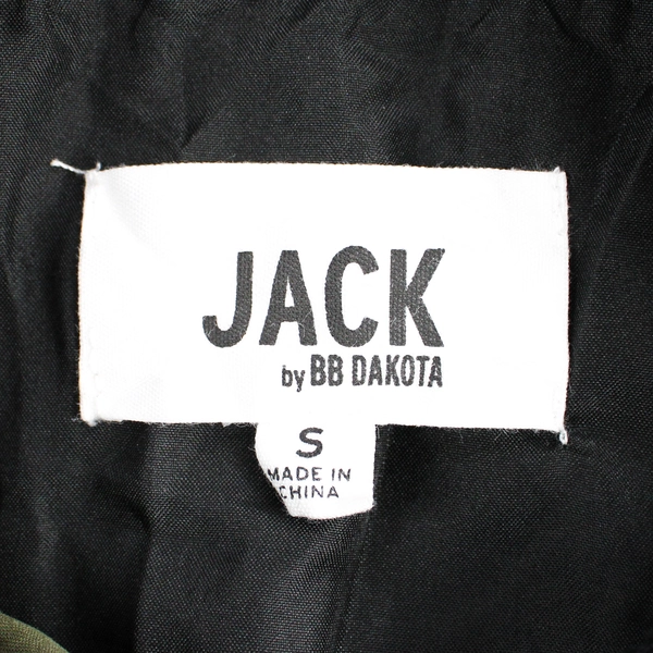 Jack BB Dakota Quilted Midweight Bomber Jacket Women's Small, Zip-Up Green Black