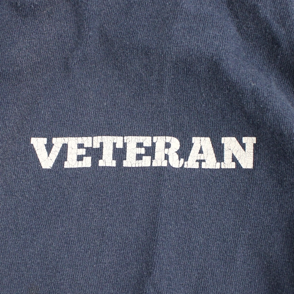 Hanes Veteran Navy Blue Short Sleeve T-Shirt Size Large
