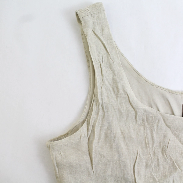 AUW Beige Sleeveless Sundress Women's Size 10