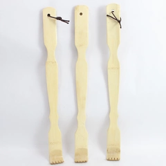 Lot of 3 Natural Bamboo Back Scratcher Long Reach Pick Itch Relief Tool