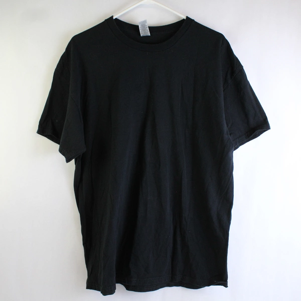 Gildan Navy Veteran Black Short Sleeve Back Print T-Shirt Size XL