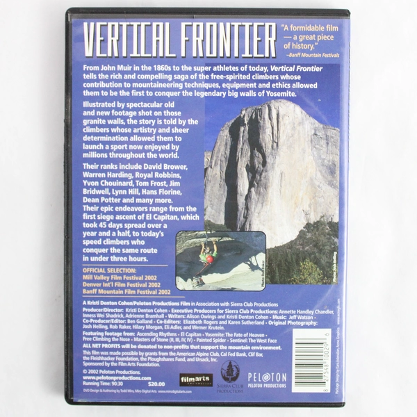 Vertical Frontier: Rock Climbing in Yosemite DVD History Sport Documentary