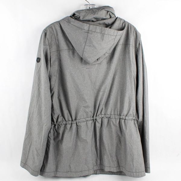 Cutter & Buck Oregon Ducks Gray Hooded Windbreaker Women's 2XL Flawed