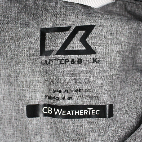 Cutter & Buck Oregon Ducks Gray Hooded Windbreaker Women's 2XL Flawed