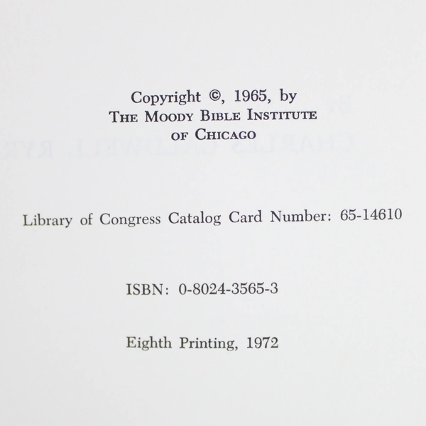 The Holy Spirit by Charles Caldwell Ryrie 1972 Paperback Moody Press