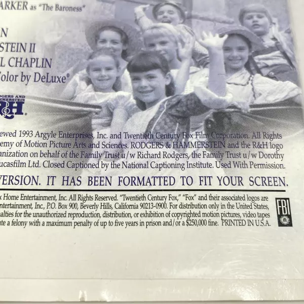 The Sound of Music VHS 2000 Clamshell Case 20th Century Fox Pre-Owned