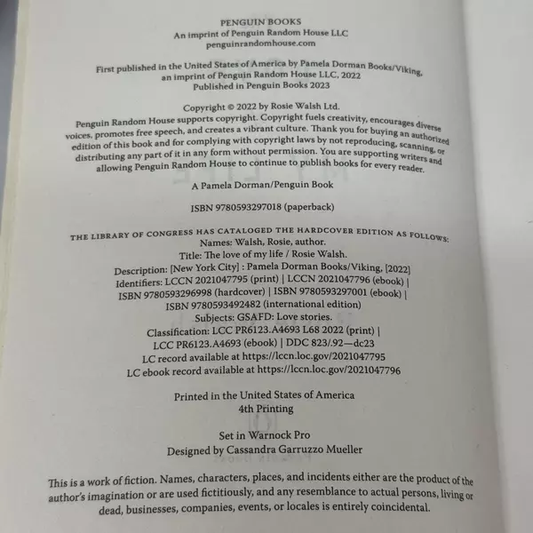 The Love of My Life: A Novel by Rosie Walsh 2023 Paperback GMA Book Club Pick