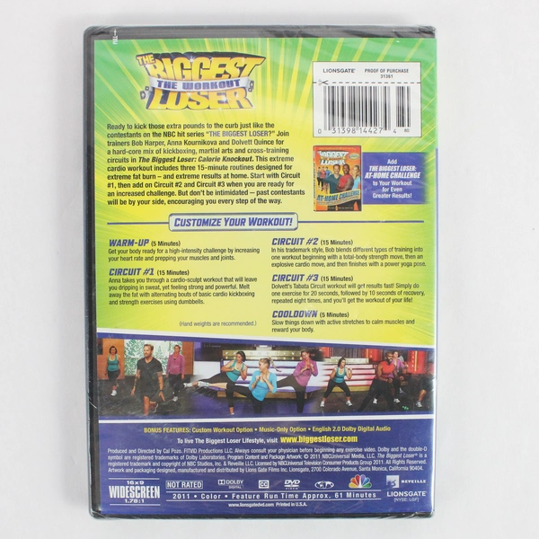 Biggest Loser: Calorie Knockout DVD by Lionsgate Sealed Condition 2011