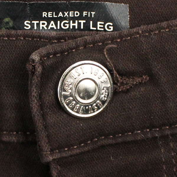 Lee Cropped Pants Women's 16-18 Relaxed Fit Straight Leg Brown