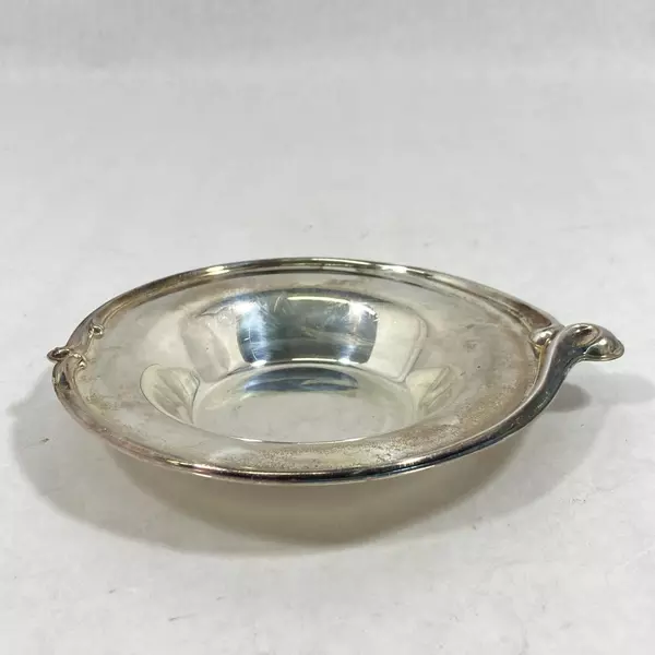Vintage Wm Rogers 948 Silver Plate Bon Bon Dish With Swirl Handle 6 Inch