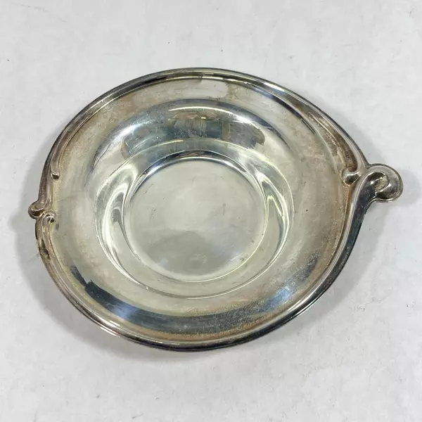 Vintage Wm Rogers 948 Silver Plate Bon Bon Dish With Swirl Handle 6 Inch