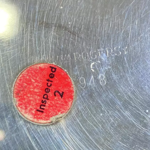 Vintage Wm Rogers 948 Silver Plate Bon Bon Dish With Swirl Handle 6 Inch