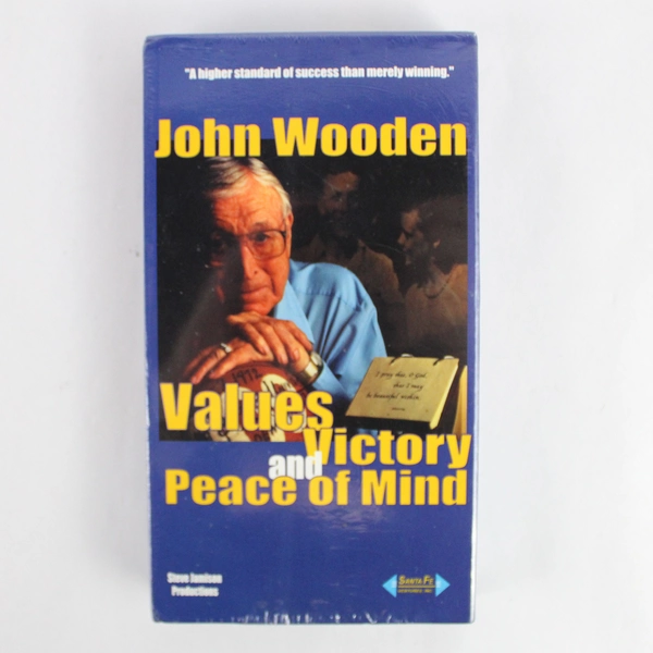 New Sealed John Wooden Values Victory and Peace of Mind VHS