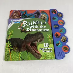 Rumble with the Dinosaurs Book by Parragon - 10 Sounds, Good Condition