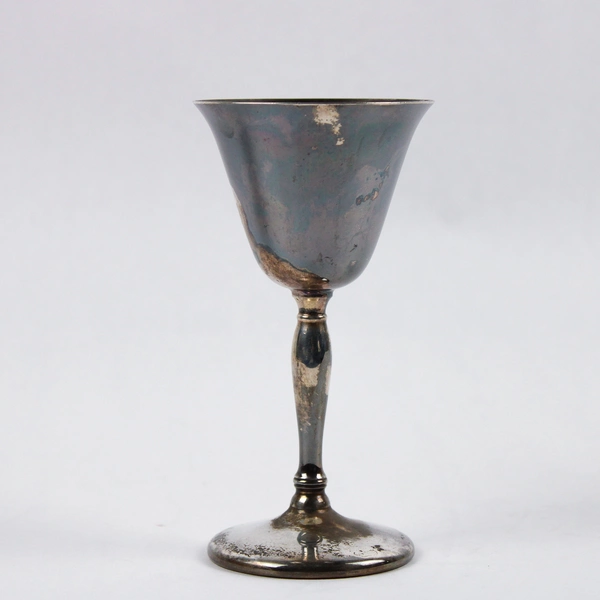 Lot Of 2 Sheffield Silver Co Silverplated Wine Goblets 5.75"