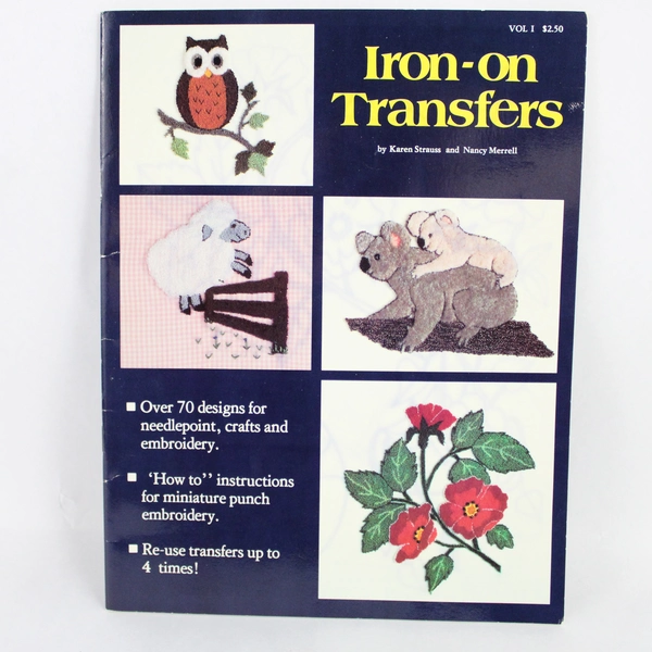 Vintage 1978 Craftways Iron-On Transfers by Karen Strauss and Nancy Merrell
