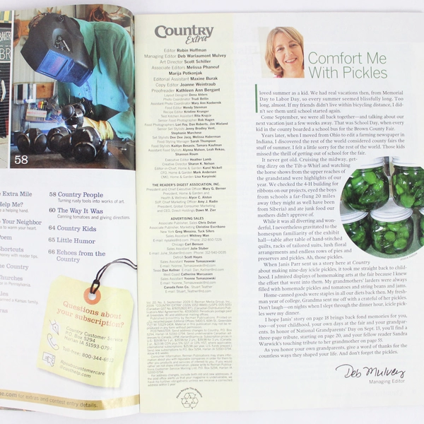 Country Extra Magazine Simple Pleasures September 2009 Issue Vol. 20 No. 3