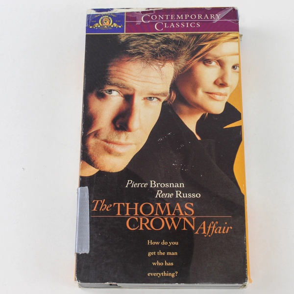 The Thomas Crown Affair VHS 2000 Pierce Brosnan Rene Russo