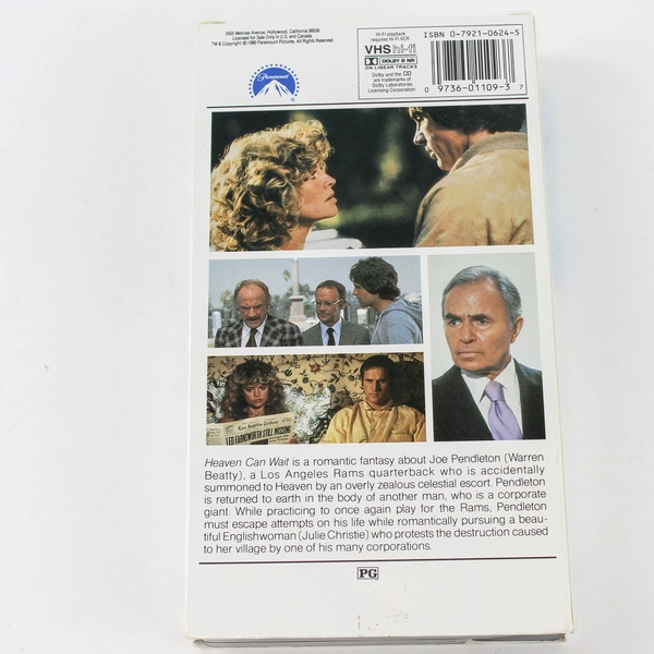 Heaven Can Wait VHS 1990 Paramount Pictures Warren Beatty