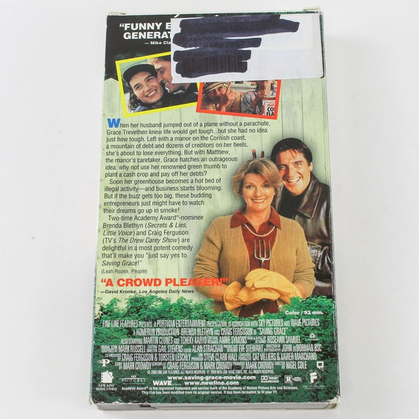Saving Grace VHS 2000 New Line Home Entertainment