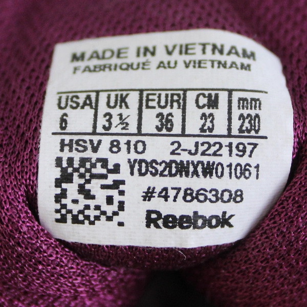 Reebok Easy Tone Sneakers Women's Size 6 EUR 36 Gray Purple 