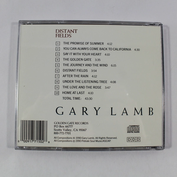 Gary Lamb Distant Fields CD Album 1991 Signed Classical Music - Good Condition
