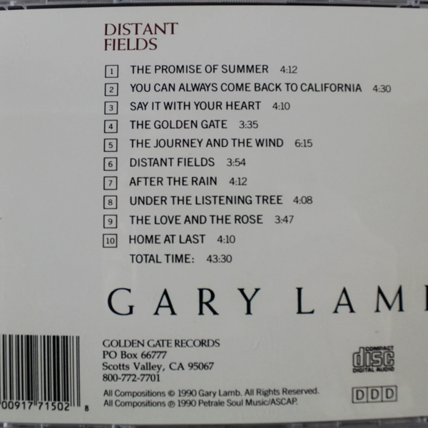 Gary Lamb Distant Fields CD Album 1991 Signed Classical Music - Good Condition