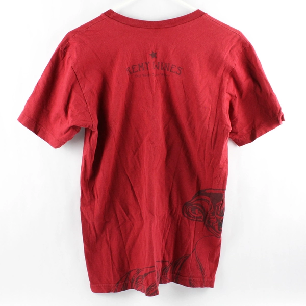 American Apparel Red Remy Wines Short Sleeve V-Neck T-Shirt Women's Size S