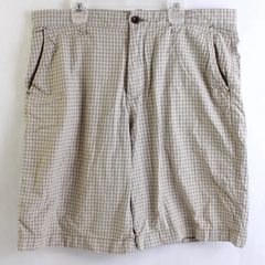 Old Navy Shorts Men's Size 34W Brown Plaid 100% Cotton