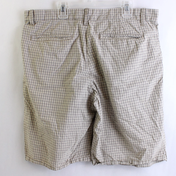 Old Navy Shorts Men's Size 34W Brown Plaid 100% Cotton