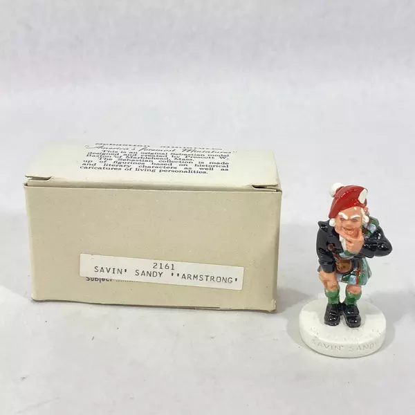 Vtg Sebastian Miniatures Savin Sandy Armstrong Figurine 2161 Original Box